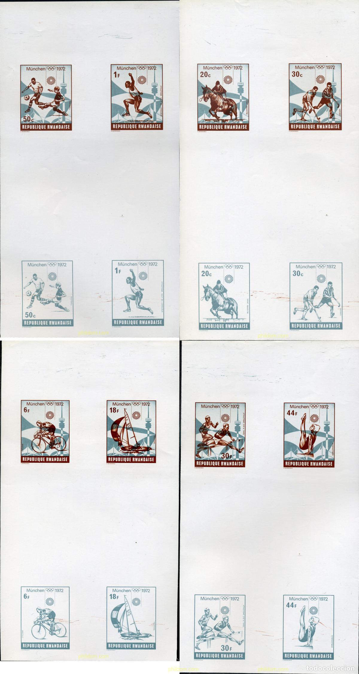 Sellos: 221837 MNH RUANDA 1972 20 JUEGOS OLIMPICOS VERANO MUNICH 1972
