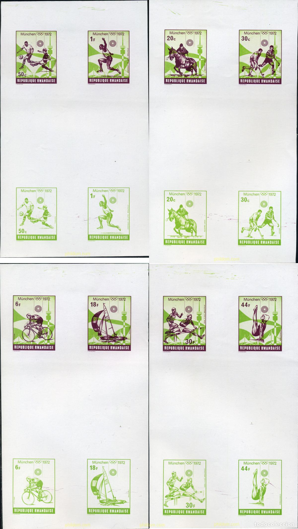Sellos: 221838 MNH RUANDA 1972 20 JUEGOS OLIMPICOS VERANO MUNICH 1972