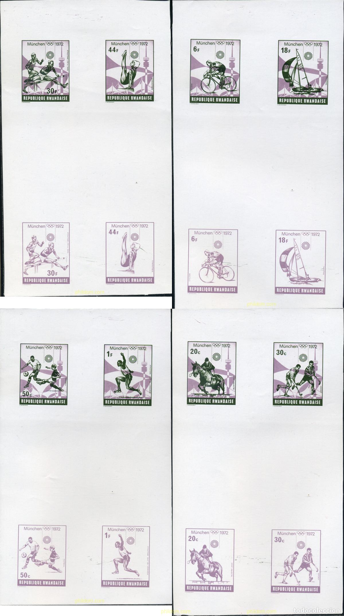 Sellos: 221839 MNH RUANDA 1972 20 JUEGOS OLIMPICOS VERANO MUNICH 1972