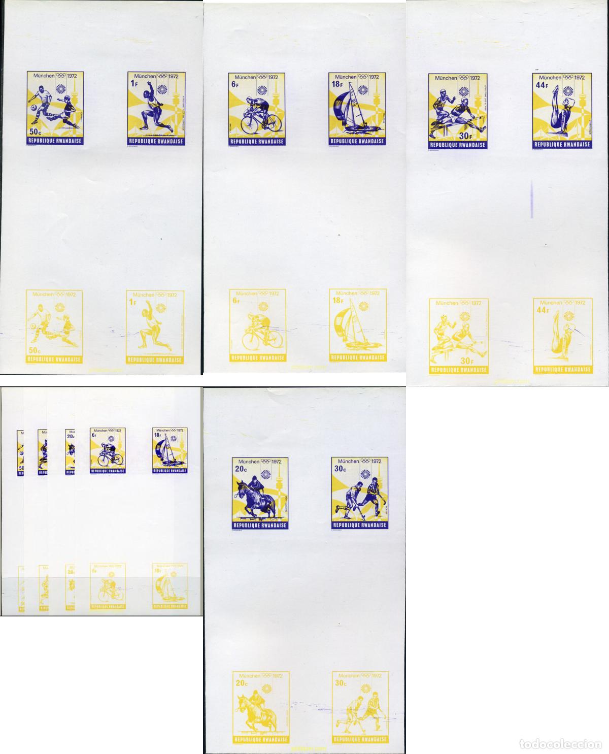 Sellos: 221840 MNH RUANDA 1972 20 JUEGOS OLIMPICOS VERANO MUNICH 1972