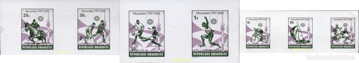 Sellos: 221843 MNH RUANDA 1972 20 JUEGOS OLIMPICOS VERANO MUNICH 1972