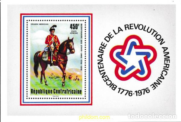 Sellos: 50784 MNH CENTROAFRICANA 1976 BICENTENARIO DE LA INDEPENDENCIA DE LOS ESTADOS UNIDOS