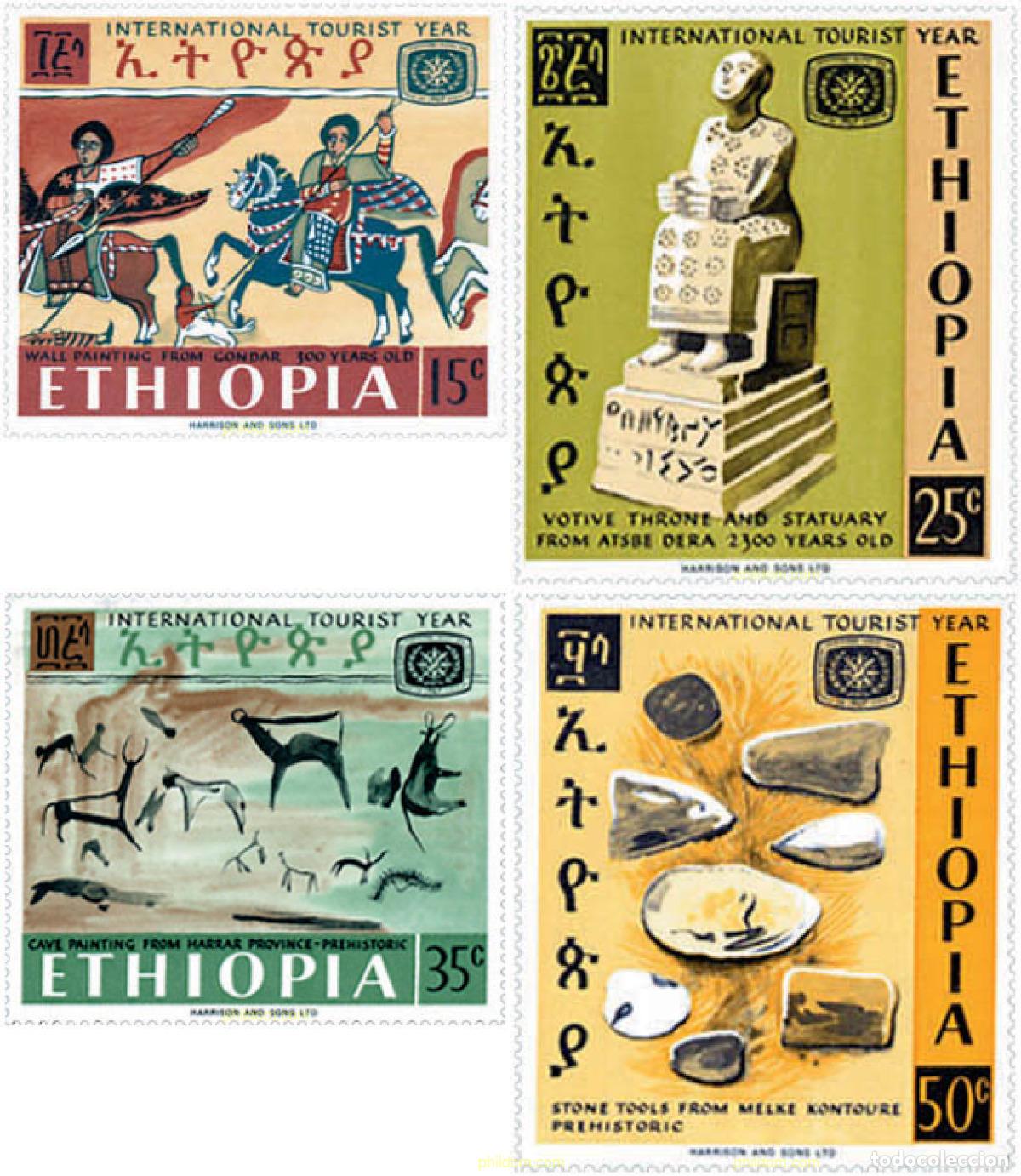 Sellos: 30266 MNH ETIOPIA 1967 A&Ntilde;O INTERNACIONAL DEL TURISMO