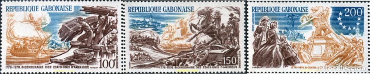 Sellos: 72910 MNH GABON 1976 BICENTENARIO DE LA INDEPENDENCIA DE LOS ESTADOS UNIDOS