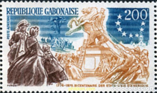 Sellos: 668479 MNH GABON 1976 BICENTENARIO DE LA INDEPENDENCIA DE LOS ESTADOS UNIDOS