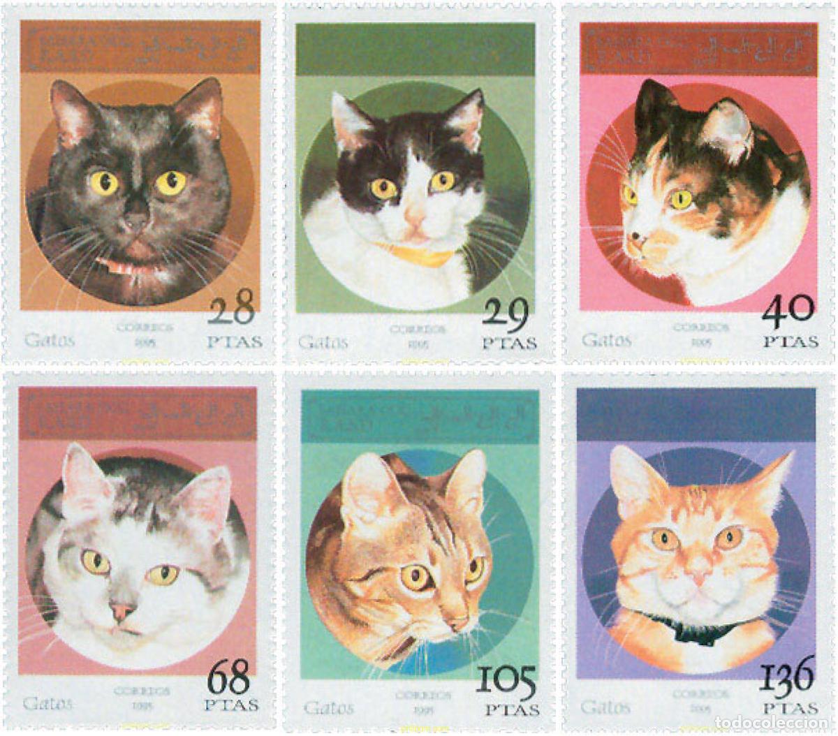 Sellos: 239351 MNH REPUBLICA ARABE SAHAURI DEMOCRATICA 1995 GATOS