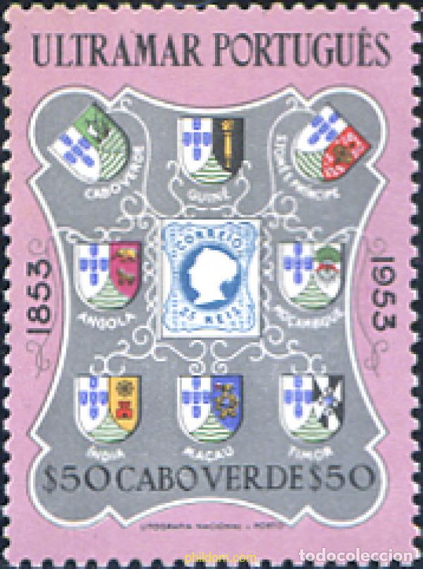 Sellos: 298405 HINGED CABO VERDE 1953 CENTENARIO DELM SELLO PORTUGUES