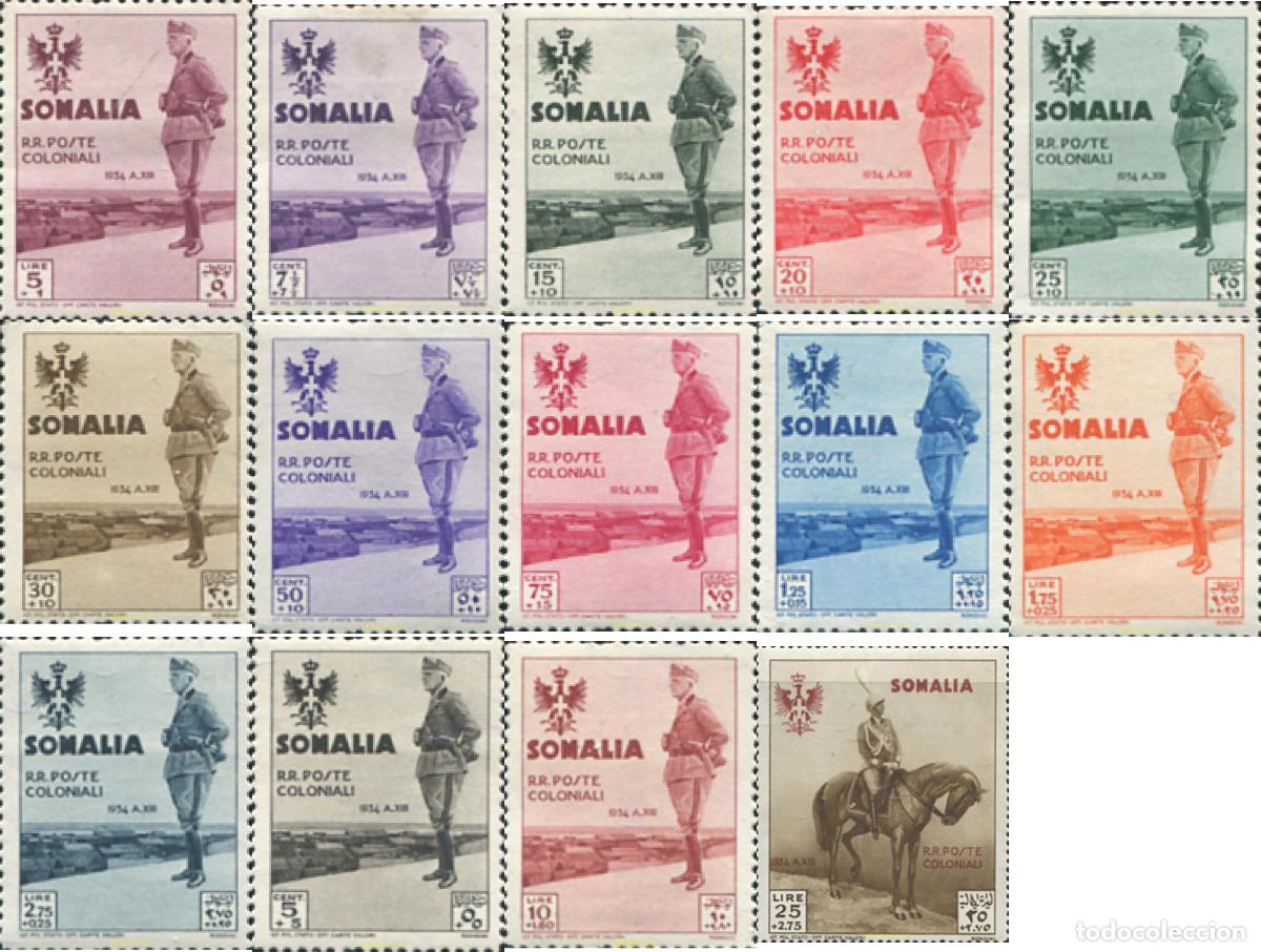 Sellos: 363176 HINGED SOMALIA ITALIANA 1935 VISITA DEL REI DE ITALIA, VICTOR MANUEL III