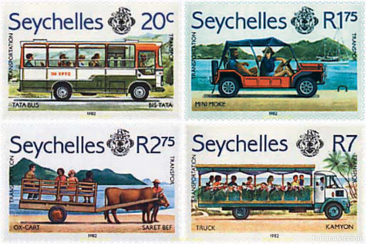 Sellos: 45051 MNH SEYCHELLES 1982 TRANSPORTES ANTIGUOS Y MODERNOS