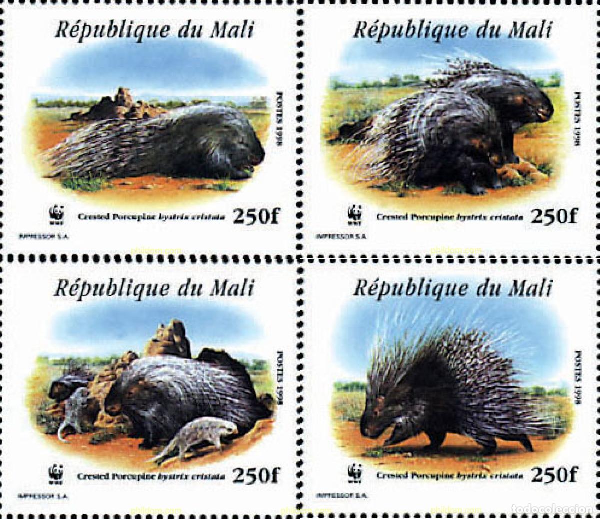 Sellos: 74190 MNH MALI 1998 PUERCOESPIN