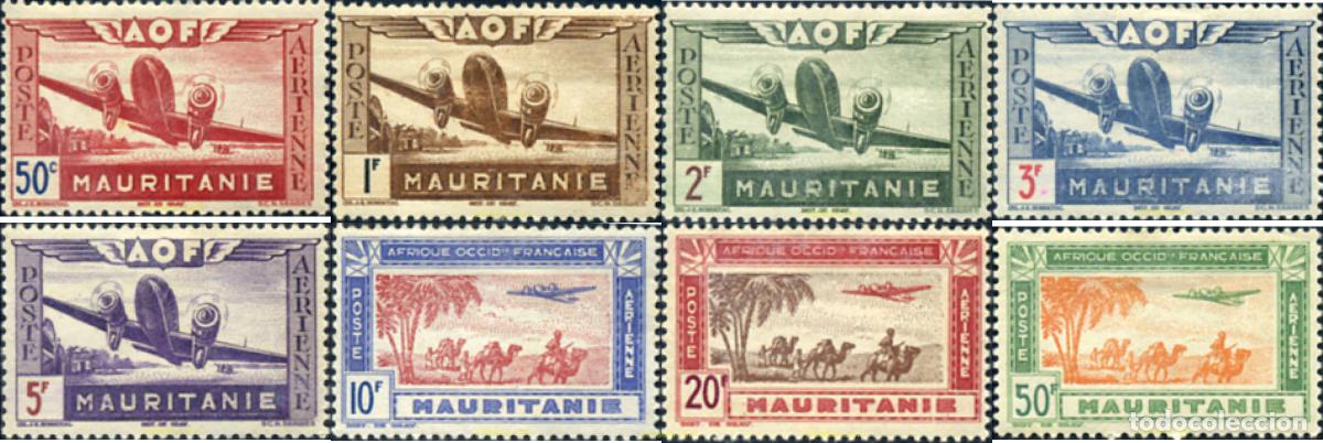 Sellos: 590542 HINGED MAURITANIA 1942 CAMELLO.
