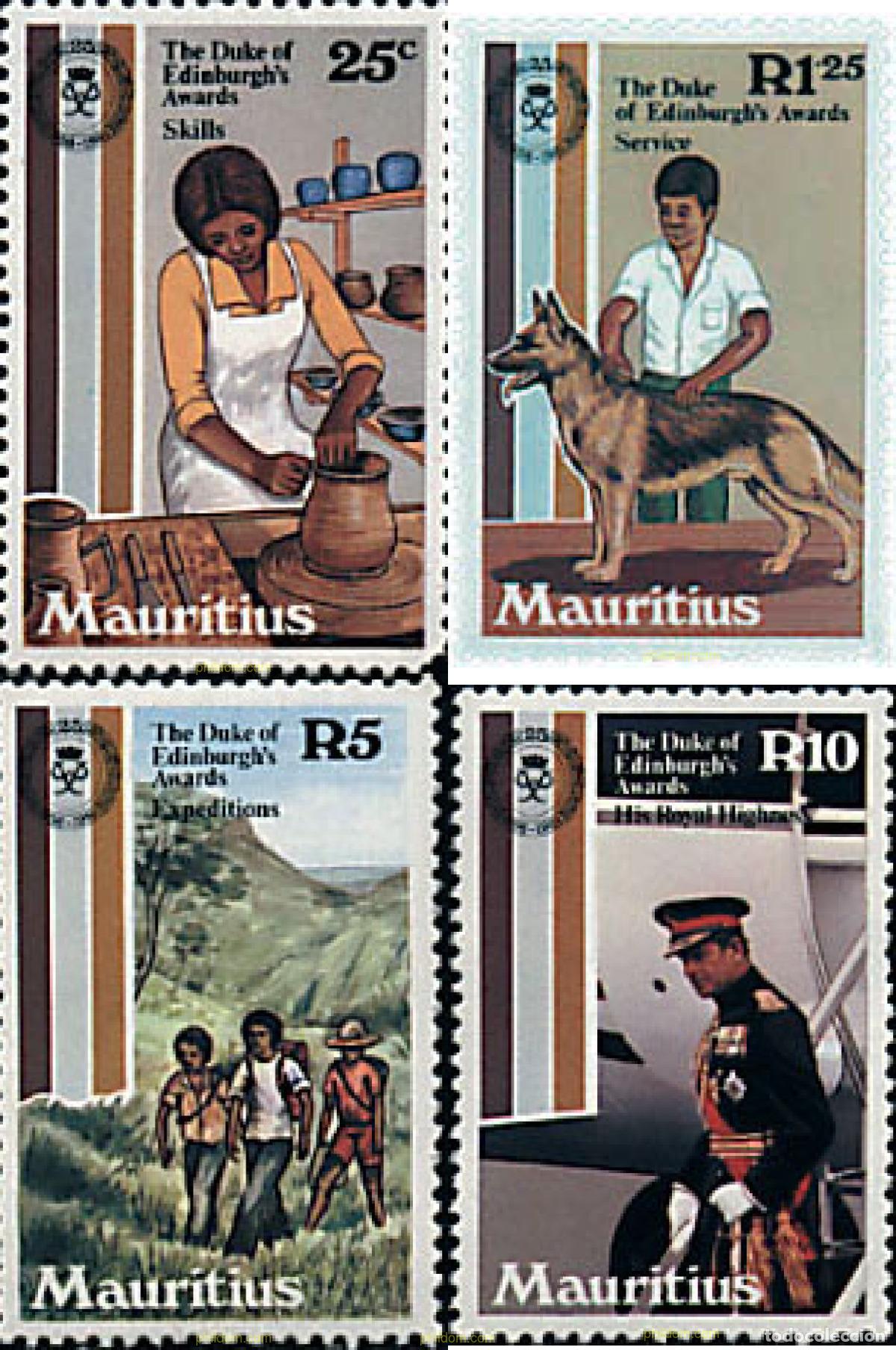 Sellos: 49874 MNH MAURICIO 1981 25 ANIVERSARIO DE LOS PREMIOS DEL DUQUE DE EDINBURGO