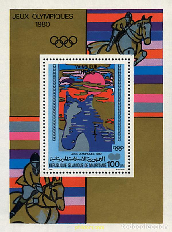 Sellos: 69816 MNH MAURITANIA 1980 22 JUEGOS OLIMPICOS VERANO MOSCU 1980