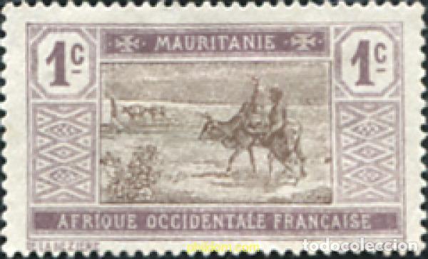 Sellos: 672273 HINGED MAURITANIA 1913 CRUZANDO EL DESIERTO