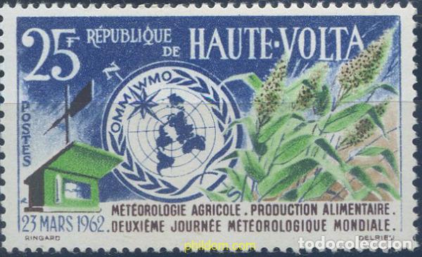 Sellos: 195841 MNH ALTO VOLTA 1962 METEOROLOGIA