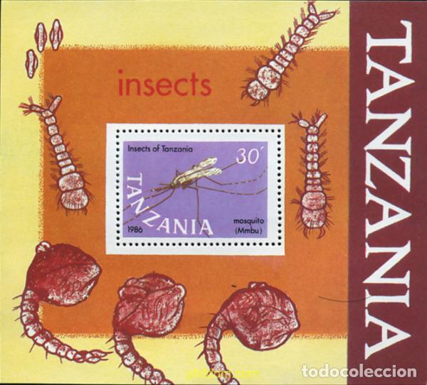 Sellos: 41331 MNH TANZANIA 1987 INSECTOS