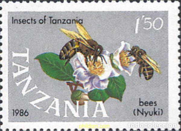 Sellos: 354354 MNH TANZANIA 1987 INSECTOS