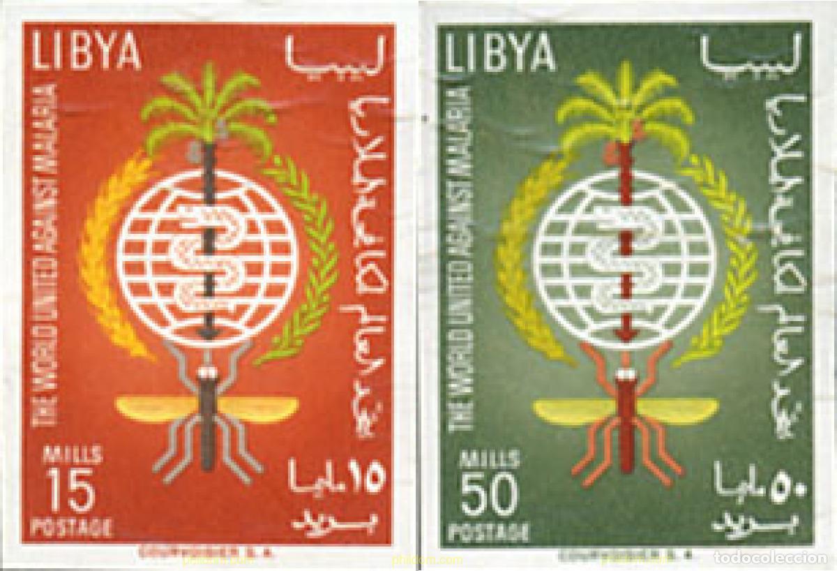 Sellos: 104709 MNH LIBIA 1962 ERRADICACION DE LA MALARIA