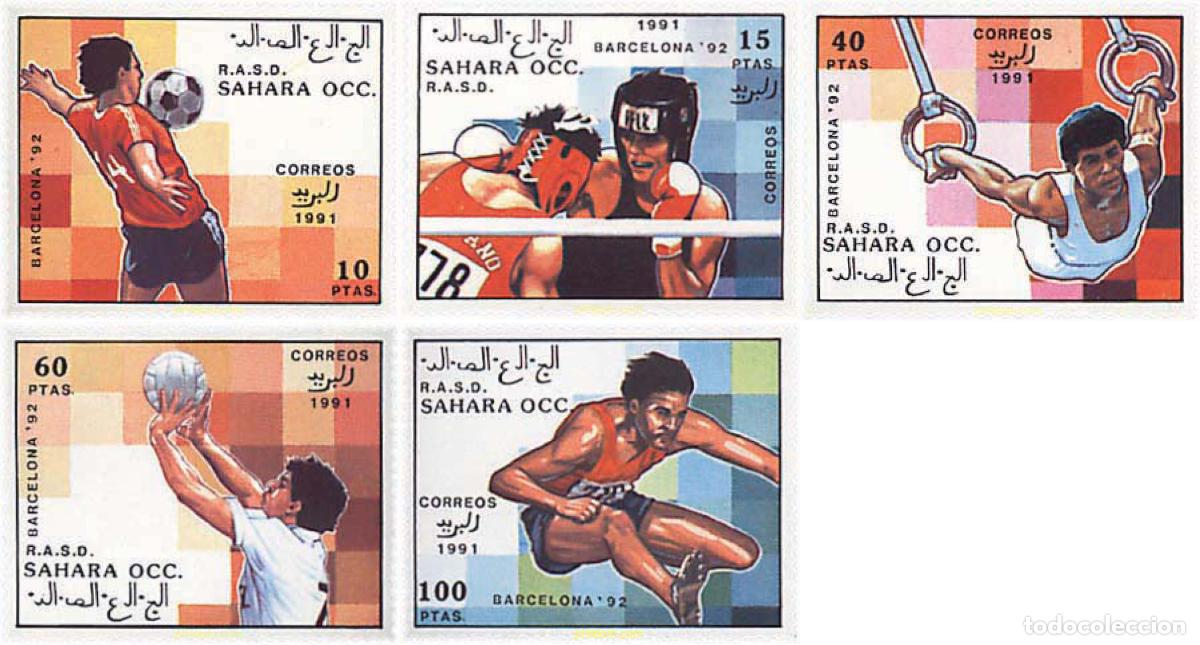 Sellos: 35650 MNH REPUBLICA ARABE SAHAURI DEMOCRATICA 1991 25 JUEGOS OLIMPICOS VERANO BARCELONA 1992