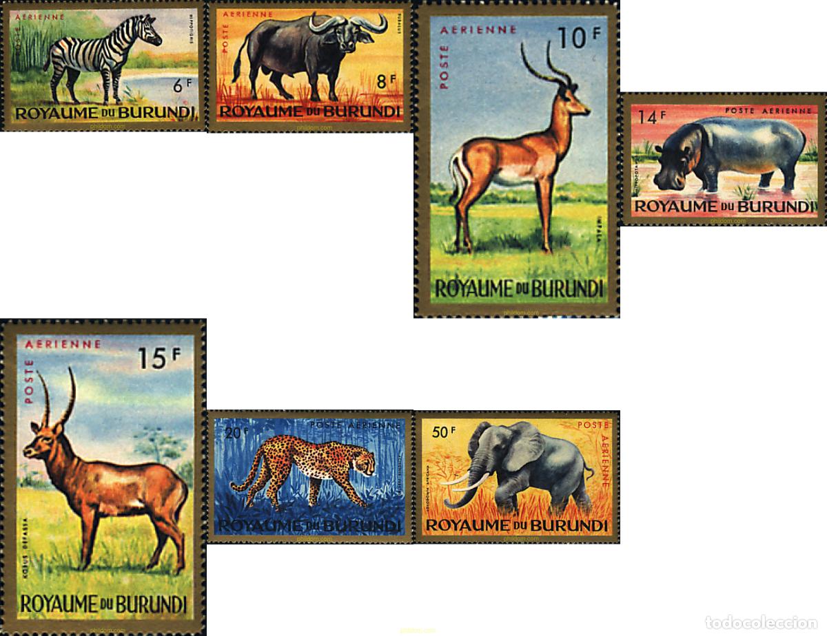Sellos: 273134 MNH BURUNDI 1964 FAUNA