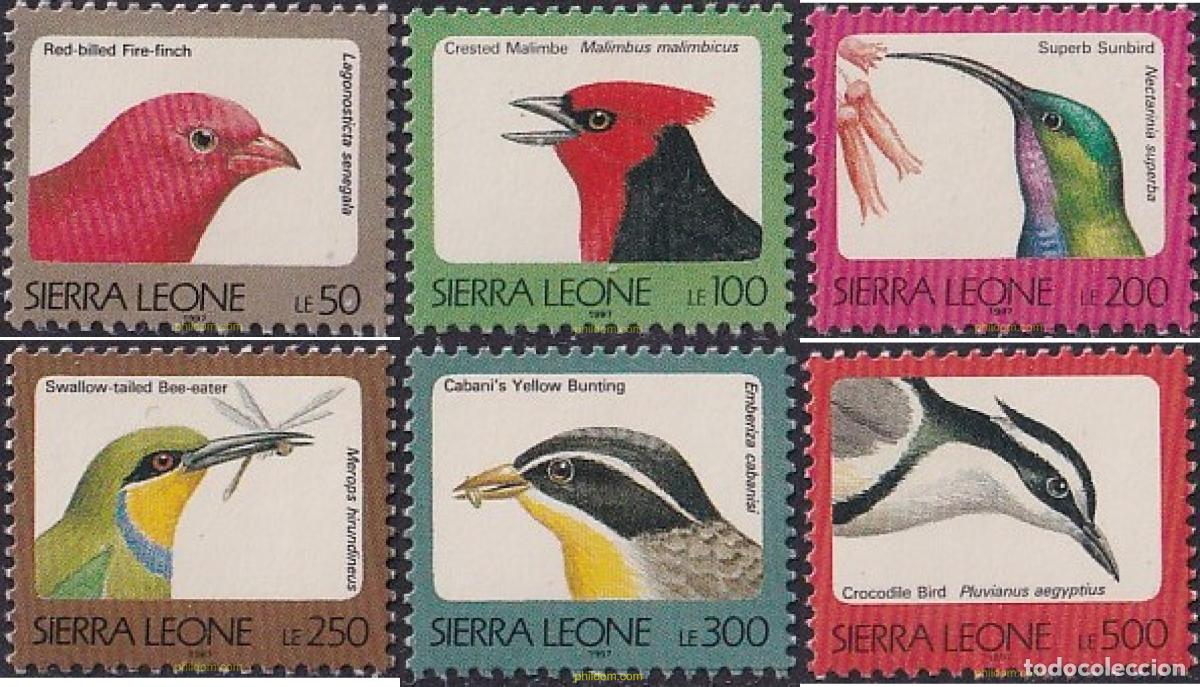 Sellos: 362284 MNH SIERRA LEONA 1992 AVES