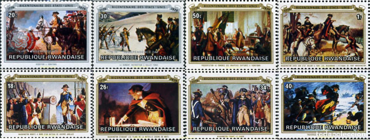 Sellos: 56518 MNH RUANDA 1976 BICENTENARIO DE LA INDEPENDENCIA DE LOS ESTADOS UNIDOS