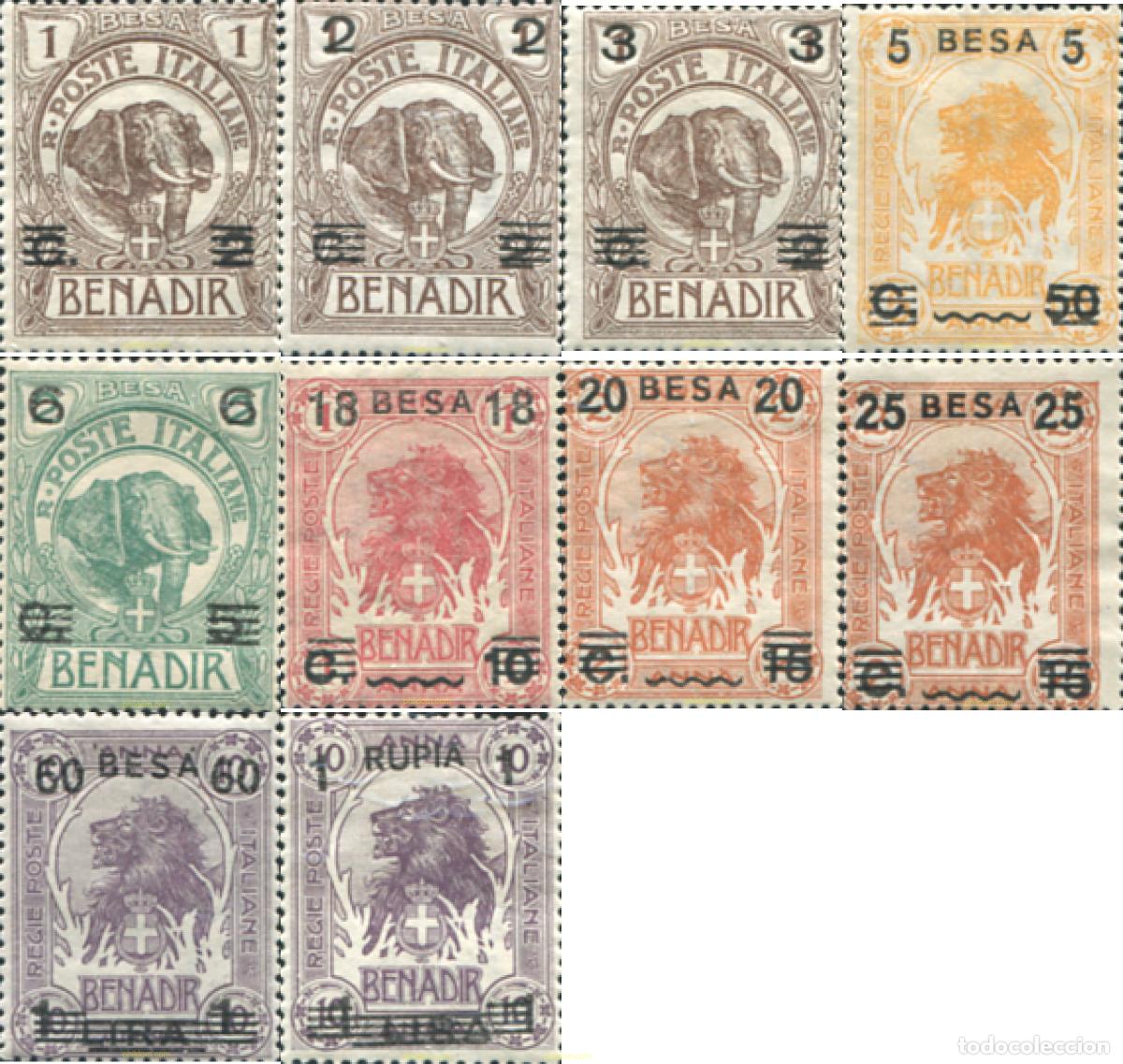Sellos: 363167 MNH SOMALIA ITALIANA 1923 MOTIVOS VARIOS