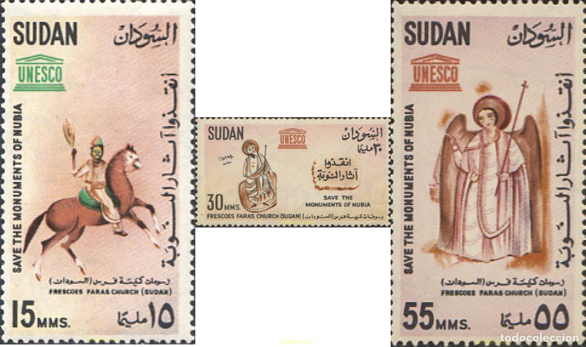 Sellos: 30454 MNH SUDAN 1964 SALVAGUARDA DE LOS MONUMENTOS DEL NUBIA