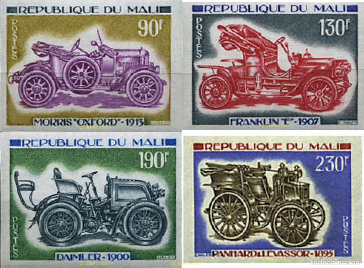 Sellos: 19896 MNH MALI 1975 AUTOMOVILES ANTIGUOS