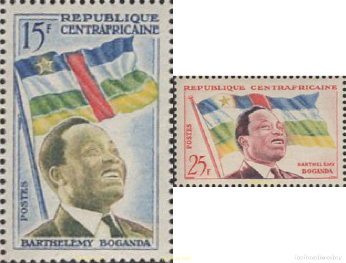 Sellos: 645231 MNH CENTROAFRICANA 1959 ANIVERSARIO DE LA REPUBLICA