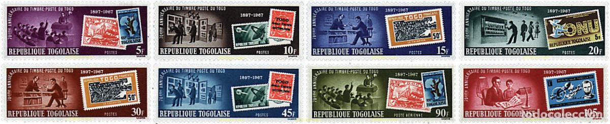 Sellos: 33084 MNH TOGO 1967 70 ANIVERSARIO DEL SELLO TOGOLES