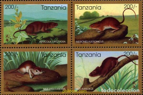 Sellos: 8340 MNH TANZANIA 1996 A&Ntilde;O LUNAR CHINO - A&Ntilde;O DE LA RATA