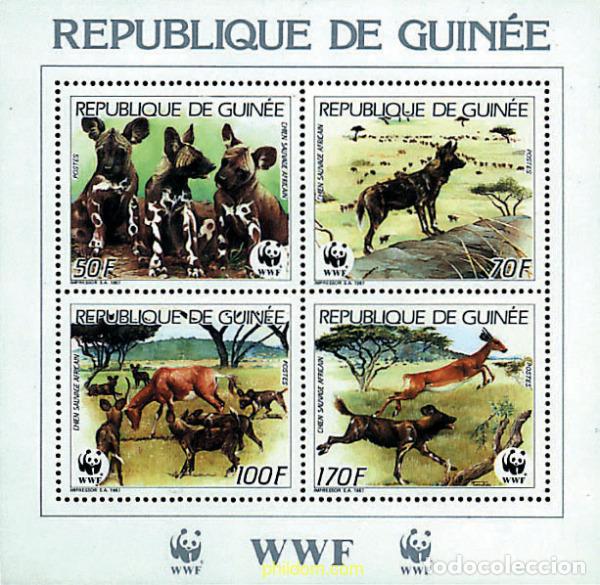 Sellos: 4243 MNH GUINEA 1987 FAUNA PROTEGIDA