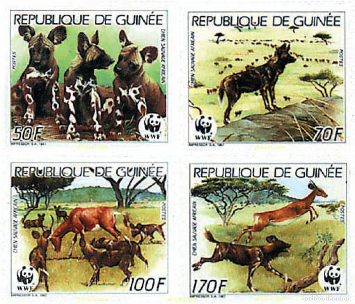 Sellos: 323694 MNH GUINEA 1987 FAUNA PROTEGIDA