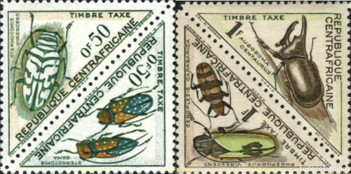 Sellos: 607241 MNH CENTROAFRICANA 1962 COLEOPTEROS