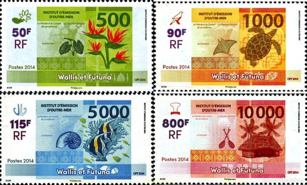 Sellos: 317954 MNH WALLIS Y FUTUNA 2014 NUEVOS BILLETES