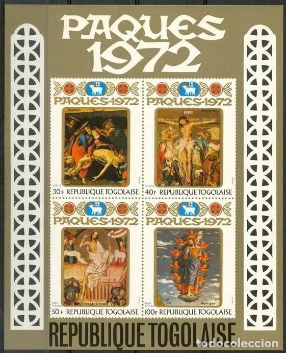 Sellos: TOGO 1972 SHEET MNH EASTER PASCUA PAQUES OSTERN