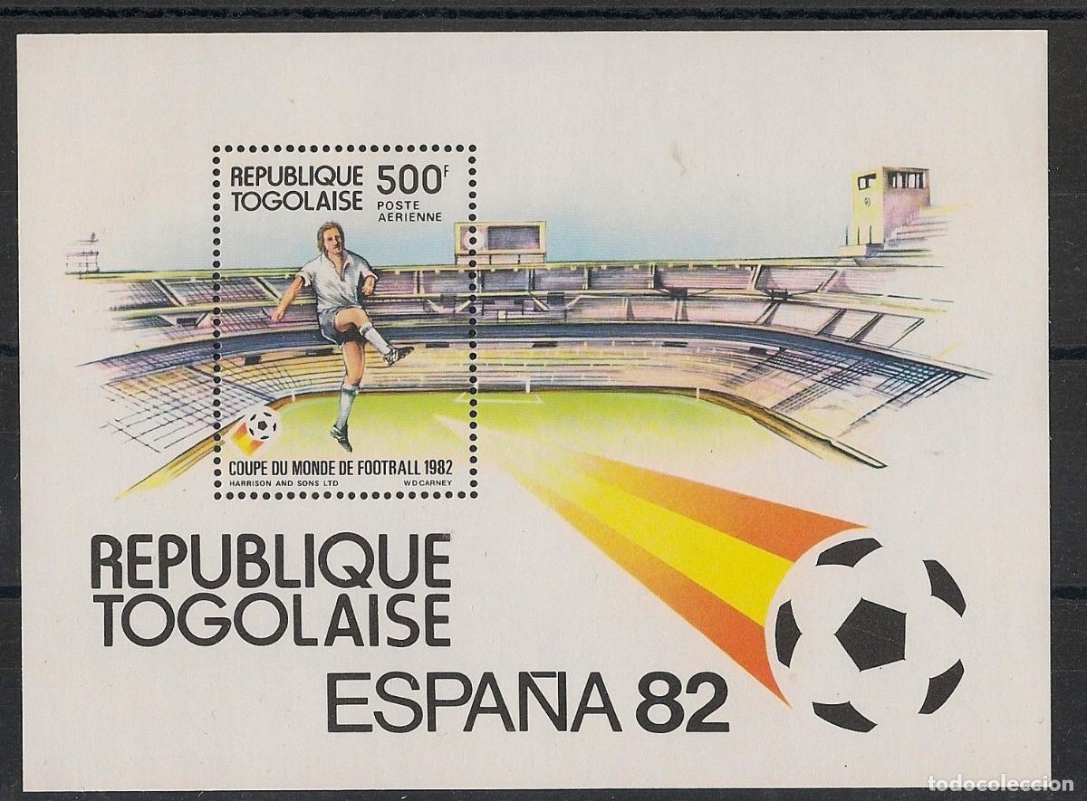 Sellos: TOGO 1982 SHEET MNH FUTBOL MUNDIAL DE ESPA&Ntilde;A 82 WORLD CUP FOOTBALL SOCCER FUSSBALL SPORTS DEPORTES