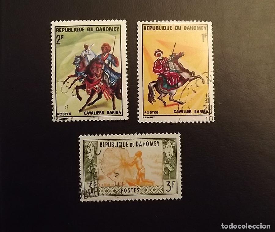 Sellos: 3 sellos de Dahomey sellos