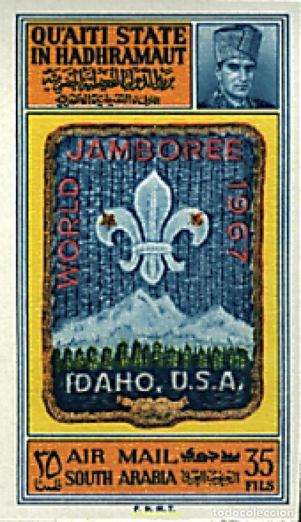 Sellos: 21169 MNH QU AITI. Estado de Hadhramaut 1967 12 JAMBOREE MUNDIAL EN IDAHO