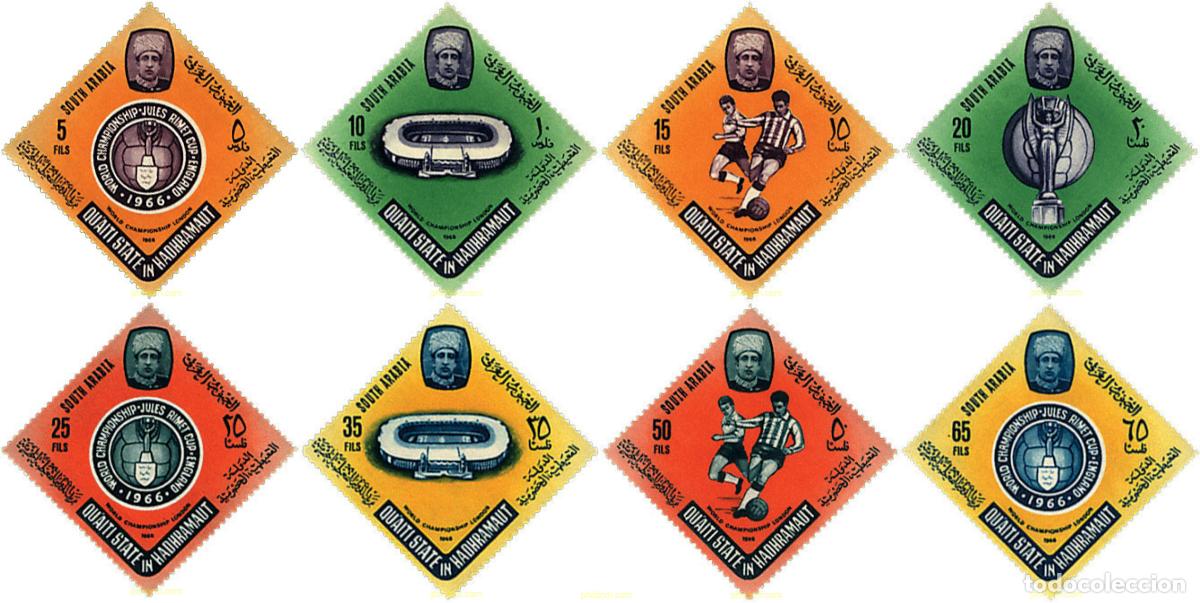 Sellos: 63387 MNH QU AITI. Estado de Hadhramaut 1966 COPA DEL MUNDO DE FUTBOL. INGLATERRA-66