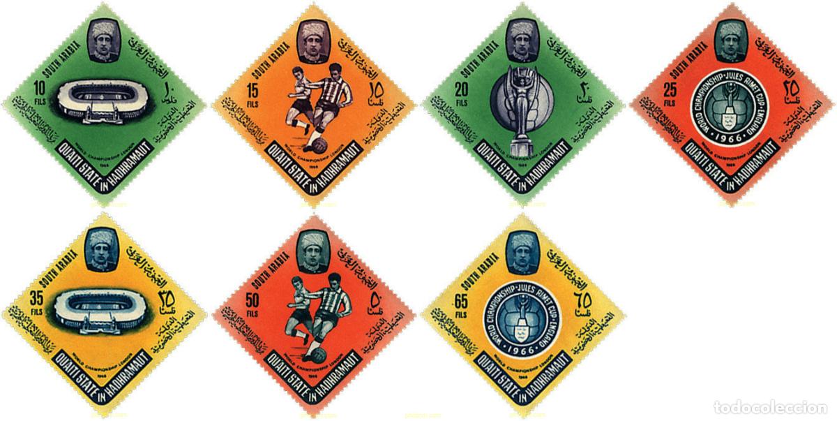 Sellos: 229668 MNH QU AITI. Estado de Hadhramaut 1966 COPA DEL MUNDO DE FUTBOL. INGLATERRA-66