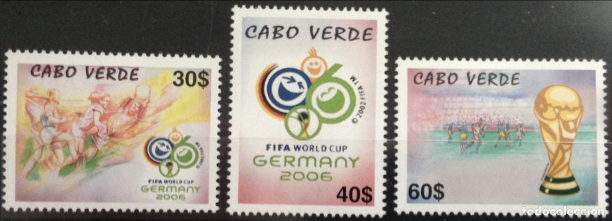 Sellos: Cabo Verde 2006 Mi. 890 - 892 Copa Mundial de F&uacute;tbol WM Alemania