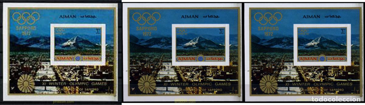 Sellos: 201771 MNH AJMAN 1971 11 JUEGOS OLIMPICOS DE INVIERNO SAPPORO 1972
