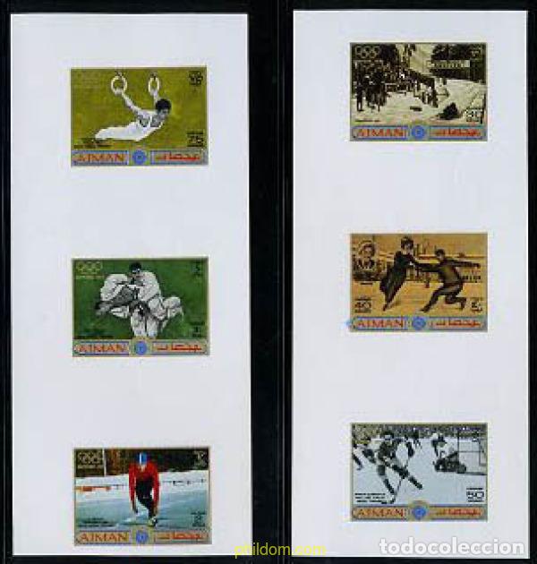 Sellos: 214780 MNH AJMAN 1971 11 JUEGOS OLIMPICOS DE INVIERNO SAPPORO 1972