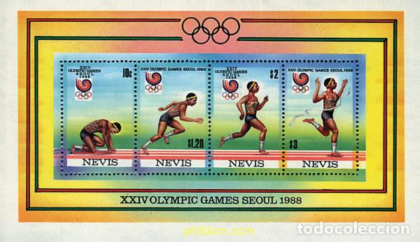 Sellos: 54270 MNH NEVIS 1988 24 JUEGOS OLIMPICOS VERANO SEUL 1988