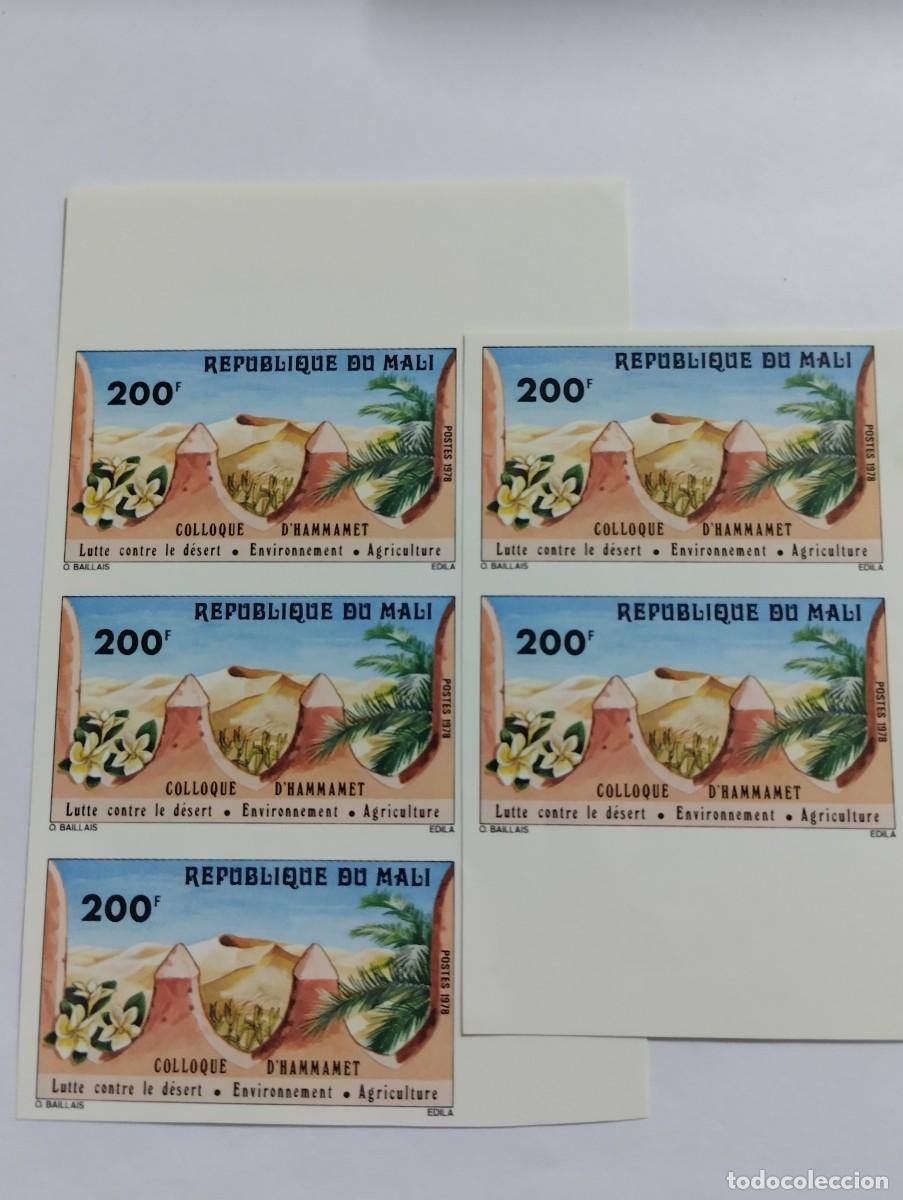 Sellos: REP&Uacute;BLICA DE MALI, A&Ntilde;O 1978, YVERT 307**MNH, 5 SERIES COMPLETAS. STOP AL DESIERTO