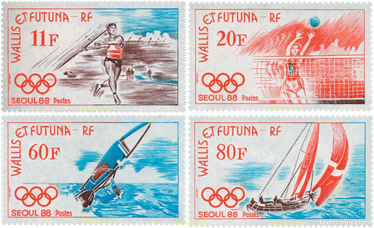 Sellos: 45862 MNH WALLIS Y FUTUNA 1988 24 JUEGOS OLIMPICOS VERANO SEUL 1988
