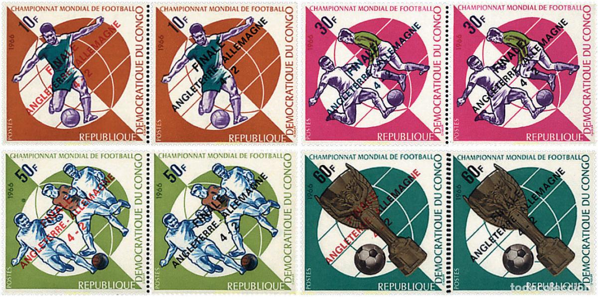 Sellos: 70461 MNH CONGO EX-BELGA 1966 COPA DEL MUNDO DE FUTBOL. INGLATERRA-66