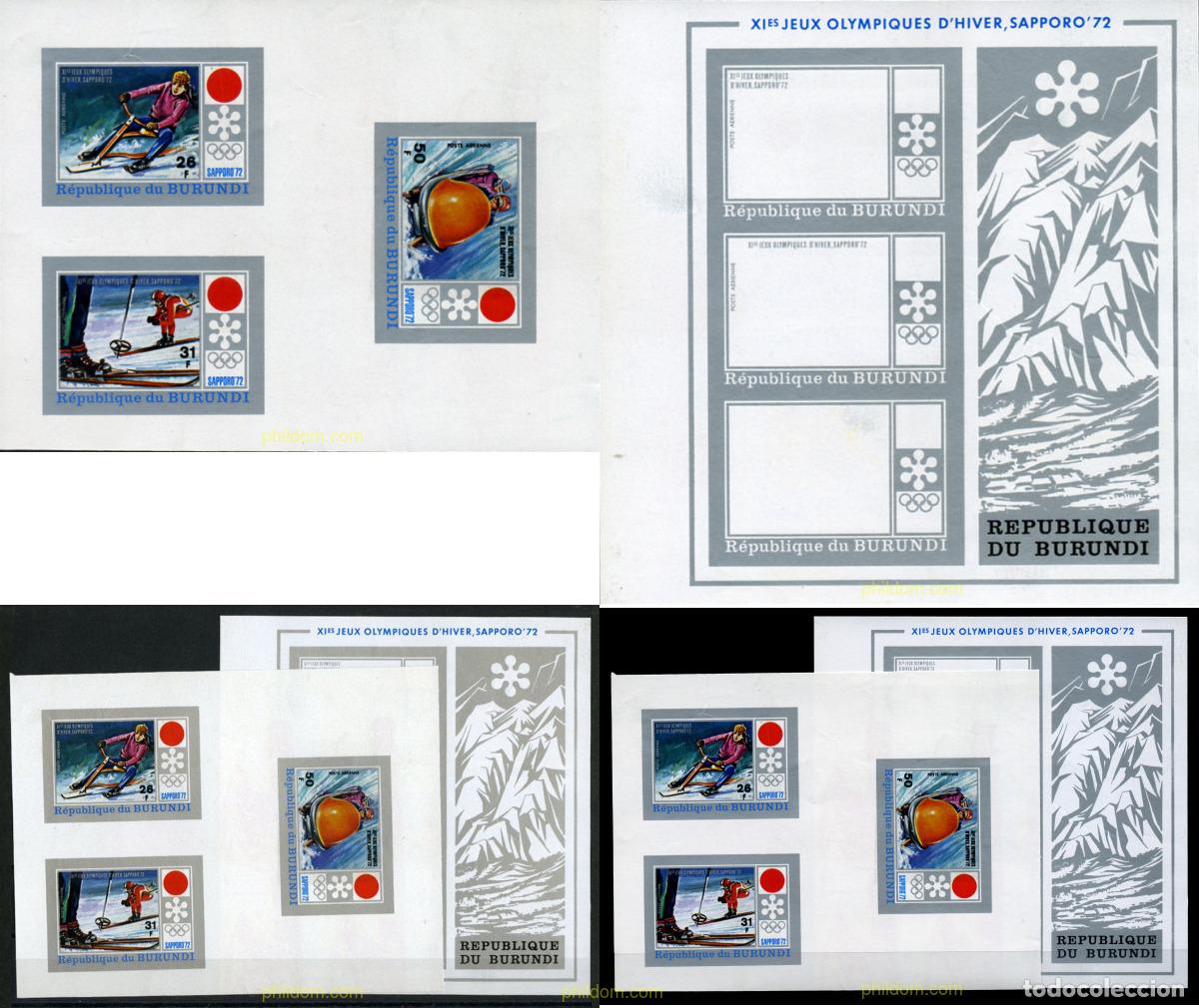 Sellos: 202624 MNH BURUNDI 1972 11 JUEGOS OLIMPICOS DE INVIERNO SAPPORO 1972
